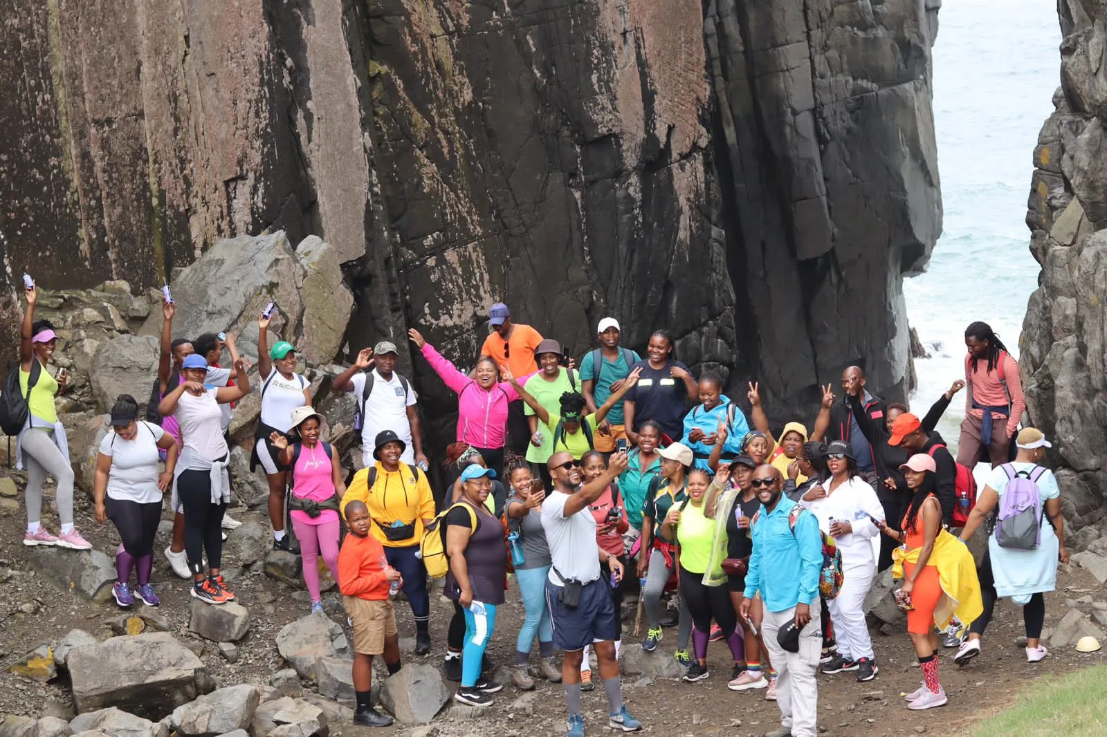 Group hiking adventure